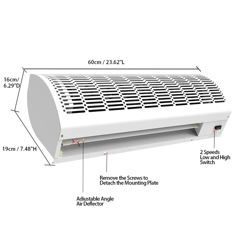 HX ช่องระบายอากาศแบบเงียบ110V/220V แบบ6FT