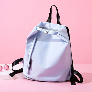 Sac à dos en nylon léger, de haute qualité, durable, imperméable, unisexe, avec fermeture éclair, compartiment de séparation sec/humide portable, multifonction - Product Image 5