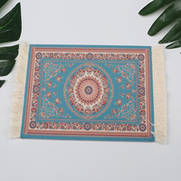 Tapis de souris en tissu tissé turc avec motif tapis, design chauffant, taille et couleur personnalisables, en stock