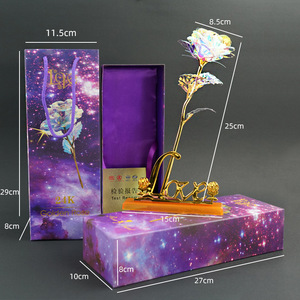 هدية رخيصة الثمن مجرة روز طويلة الساق 24k روز لعيد الحب - Product Image 4