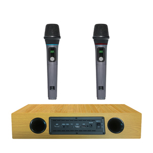 Phổ biến máy Karaoke âm thanh chuyên nghiệp Effector Micro không dây BT karaoke Mixer hệ thống với 2 UHF không dây mic - Product Image 1