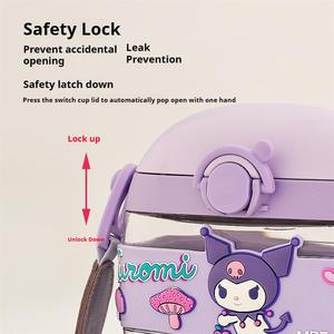 แก้วน้ำ sanrioed 500มล. ขวดพลาสติกสไตล์คลาสสิกลายการ์ตูน Kuromi My Melody ถ้วยฤดูร้อน - Product Image 4