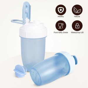 Customizable 400ml Graduated <b>Protein</b> Shaker <b>Bottle</b> Portable Plastic Sports Cup for Outdoor Fitness - Product Image 3