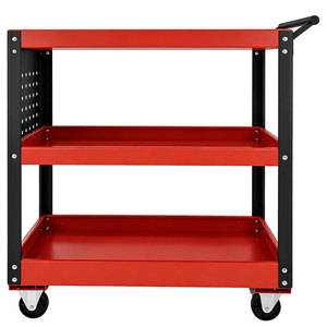 Chariot de <span class=keywords><strong>garage</strong></span> mobile, petit véhicule <span class=keywords><strong>utilitaire</strong></span> moderne, chariot à outils en métal à 3 niveaux, armoire de rangement, chariot à outils lourds - Product Image 1