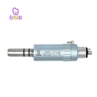 Moteur pneumatique dentaire à 4 trous pour pièce à main basse vitesse Micromoteur en acier inoxydable portable pulvérisateur d'eau externe Moteur pneumatique Outils de dentiste