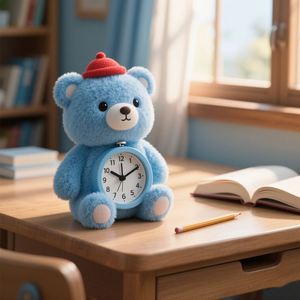 Reloj Despertador de Peluche de Diseño Moderno, Juguetes de Peluche Personalizados, Precio Accesible - Product Image 1