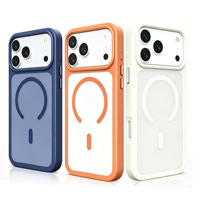 Coque de téléphone en PC rigide pour iPhone 18 Pro Max, coque magnétique pour iPhone 18 Pro 17 16 15, touches métalliques LM139