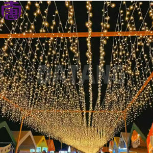 Guirnalda de Luces LED Blancas Intermitentes, 24v/220v, IP65, Cable Negro, Decoración para Interiores y Exteriores, Navidad, Fiestas, Bodas - Product Image 3