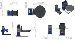 Posicionador de Doble Eje de Posicionamiento Automático Personalizable con Control PLC y Servoaccionamiento para Soldadura de Producción en Masa Automotriz - Product Image 3
