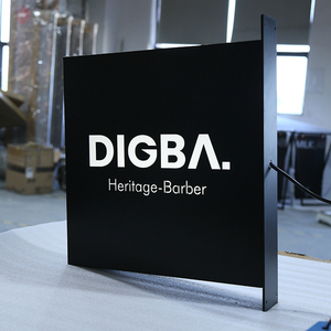 Customized Projecting Signboard Metal Blade Signage Advertising Outdoor <b>Wall</b> Mount Blade Sign for Business - Product Image 4