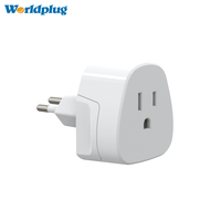 Adaptateur de voyage Worldplug, prise de charge universelle, convertisseur de prise USA vers Israël, 10A, adaptateur de prise internationale avec technologie SDK