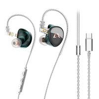 Écouteurs intra-auriculaires hybrides filaires multifonctionnels avec télécommande et son détaillé pour l'écoute de musique HiFi et le gaming