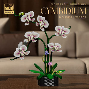 MJI 13113 Bloques de Construcción de Flores de Cymbidium, Modelo de Adorno, Partículas Pequeñas, Juego de Bloques de Construcción Educativos para Niños, Juguete de Plástico - Product Image 2