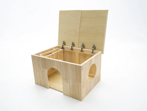 Recinto para caja de arena de gatos tipo bungalow - Product Image 1