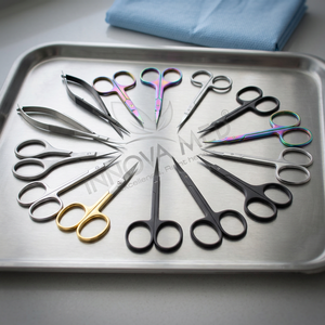 Professional Beauty Stainless Steel <b>Cuticle</b> <b>Scissors</b> with Extra Fine Curved Blades and Sharp Cutting Surface for Nail Care - Product Image 3