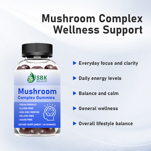 Gummies de Qualité Supérieure OEM à Base de Complexe de Champignons, Produit Végétalien Sans Gluten et Sans Sucre, Pour la Concentration Quotidienne, la Clarté, l'Équilibre et le Calme - Product Image 2