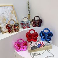 Nouveau Sac à Main Femme en Acrylique, Design Tendance, avec Nœud Papillon et Chaîne, Pochette de Soirée, Sac à Bandoulière, Sac Fourre-tout, Petit Sac à Main