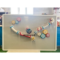 Bonhong Jeux muraux éducatifs interactifs de haute qualité Panneau d'engrenage magnétique pour la science préscolaire à l'intérieur