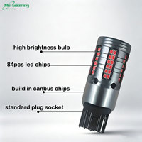 Ampoule LED 1157 BAY15D P21/5W 1156 BA15S P21W BAU15S WY21W 7440 W21W T20 7443 W21/5W 84smd 2016 pour clignotant, marche arrière et feu stop