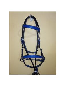 Cabestro de cuero genuino para espectáculos ecuestres con narquileras acolchadas y corona para máxima comodidad durante la monta y eventos de exhibición. - Product Image 4