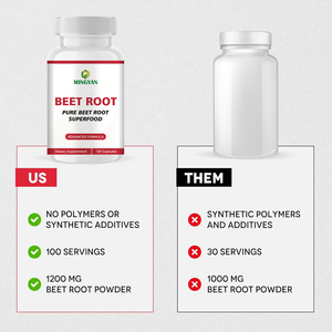 Capsules de racine de betterave biologique OEM/ODM, Soutien et stimulation énergétique, Supplément d'oxyde nitrique, pour le bien-être quotidien - Product Image 5