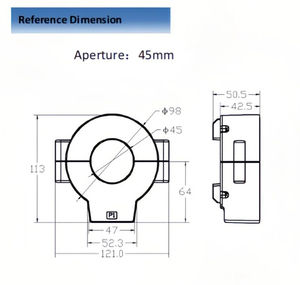 Transformador de Corriente de Núcleo Dividido a Prueba de Agua IP68 de Plástico Simple, Entrada de CA de 1~800 A, Salida de 220 kV CT 200/<span class=keywords><strong>5</strong></span> 400/<span class=keywords><strong>5</strong></span> 800/<span class=keywords><strong>5</strong></span> A, Personalizado de Fábrica para Exteriores - Product Image 2