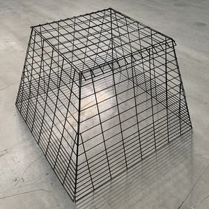 Grillage en acier de cage de stylo de membre enduit par PVC noir résistant pour plier et couper le maillage soudé de services - Product Image 2