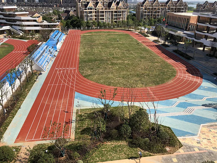 400m standart full PU atletik spor stadyumu sentetik koşu parça malzeme