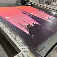 Panneau mural en PVC haute densité plaque de cristal de carbone série de paysages 3D