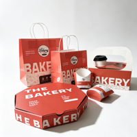 Nouvelle boîte à pizza personnalisée imprimée à 3 compartiments, emballage en carton de qualité alimentaire pour mini-pizzas, boîte à emporter écologique