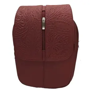 Sac à dos en cuir de vachette ciselé Fana Letizia 20-35L Sac de voyage unisexe - Product Image 3