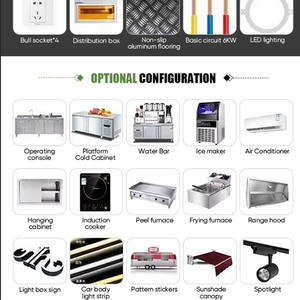 <span class=keywords><strong>Ood</strong></span>, gran capacidad, acero inoxidable, catering, remolque, quemador, estufa, calentador de alimentos, estantes, cajones de almacenamiento resistentes a la oxidación para boda - Product Image 5