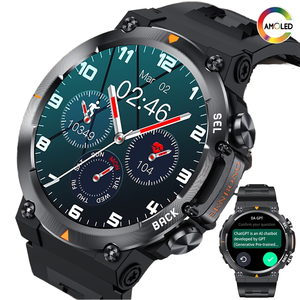 Jam Tangan Pintar Olahraga Pria MAX18 Asisten Suara AI Layar AMOLED Besar Menjawab Panggilan Daya Tahan Lama IP67 Android IOS - Product Image 5