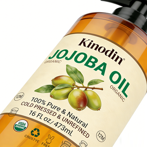 <span class=keywords><strong>Olio</strong></span> di Jojoba Biologico Pressato a Freddo Kinodin 473ml, Estratto Naturale Essenziale per Cura di Capelli e Pelle, Idratazione Profonda per il Corpo - Product Image 4