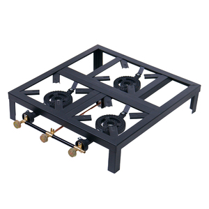 Cocina de Gas Portátil de 3 Quemadores, Estufa de Gas Portátil de Triple Quemador con Estructura Estable para Acampar al Aire Libre - Product Image 3