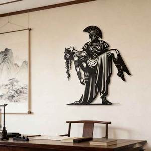 Decoración de Pared de Metal con Diseño de Espartanos y Diosas de la Antigua Grecia - Arte Histórico Heroico para Decoración de Interiores de Hogar, Sala de Estar u Oficina - Product Image 5