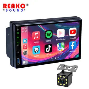 Araba multimedya oynatıcı Stereo GPS radyo Android 4*1.5GHZ A100 7 ''çift Din 2.5D çift USB hızlı şarj ters kamera ile