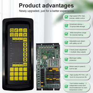 Endüstriyel IP65 Su Geçirmez Yağa Dayanıklı 220V AC 50Hz Akıllı 6 Bölgeli Sıcaklık Kontrol Paneli (Fırınlar ve Katmanlı Fırınlar için) - Product Image 4