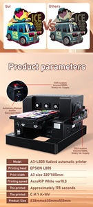Impresora UV de Alta Estabilidad L805, Cabezal de Impresión para Carcasas de Teléfono Móvil, Impresora de Etiquetas para Tazas, Impresora de Inyección de Tinta A3, Impresora UV en Oferta - Product Image 2
