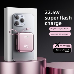 Vente en gros de batteries externes certifiées 3C à charge rapide 22,5 W en PVC, 20 000 <span class=keywords><strong>mAh</strong></span>, haute capacité, mini alimentation portable pour téléphone portable, lithium - Product Image 1