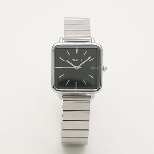 Reloj de Pulsera de Cuarzo con Correa de Bambú <span class=keywords><strong>Dorado</strong></span> de Diseño de Nicho Popular, Reloj de Pulsera Cuadrado para Mujer, Reloj de Vestir para Mujer, Reloj de Pulsera para Mujer - Product Image 4