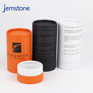 Boîte cylindrique en papier cosmétique personnalisée avec estampage UV, matériaux recyclés biodégradables, tube en papier pour huile essentielle - Product Image 1