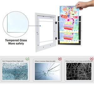 33*24*3Cm DIY Trẻ Em Tác Phẩm Nghệ Thuật Từ Khung Gỗ Khung Với Chống Vỡ Kính A4 Kích Thước Hot Bán Hình Ảnh Khung - Product Image 4