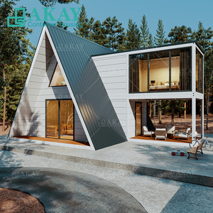 Casa a Telaio Triangolare da 20 Piedi Personalizzabile OEM, Villa di Lusso Prefabbricata, Casa Container <span class=keywords><strong>in</strong></span> <span class=keywords><strong>Vendita</strong></span> - Product Image 1