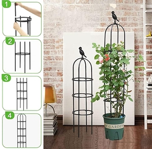 Plantes grimpantes au design moderne <span class=keywords><strong>Support</strong></span> vertical Plantes grimpantes <span class=keywords><strong>Arche</strong></span> de jardin pour l'extérieur et l'intérieur - Product Image 4