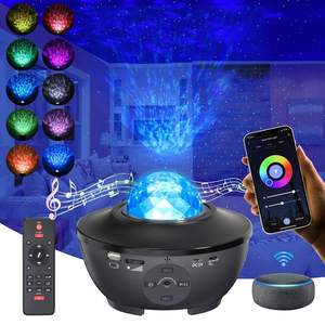 Lámpara de proyector inteligente para dormitorio de niños, luz Led nocturna para bebé, Estrella giratoria, altavoz - Product Image 5
