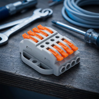 Mini connecteur rapide pour fils, borniers de connexion à clipser, borniers de circuit imprimé à insertion rapide, connexion mâle et femelle