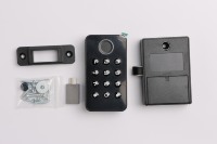 Serrure de cabinet intelligente à bouton-poussoir, accès par code numérique, alliage d'aluminium, empreinte digitale, sans clé, durable, pour bureau, salle de sport, chambre, hôtel
