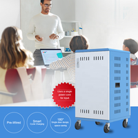 Chariot de recharge pour ordinateurs portables, chariot de recharge personnalisé pour 30 appareils, chariot de recharge pour ordinateurs portables, tablettes, Chromebook, équipement éducatif