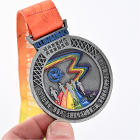 Fabrication sur mesure de médailles sportives en alliage de zinc or, argent, bronze, 3D, pour la course, la natation, le cyclisme, récompenses de finisseur, vente en gros